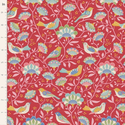 Tilda Stoffpaket "Jubilee" in Red  5 verschiedene Designs 100%Baumwolle