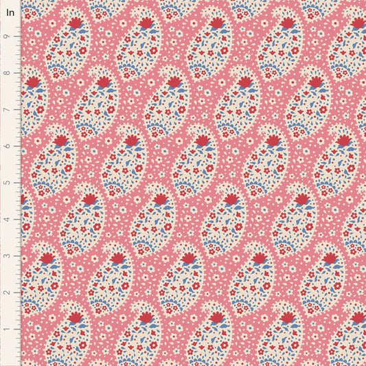 Tilda Fabrics "Teardrop in Pink" Serie Jubilee, 100%Baumwolle ab 10cm