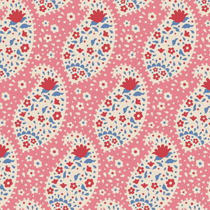 Tilda Fabrics "Teardrop in Pink" Serie Jubilee, 100%Baumwolle ab 10cm