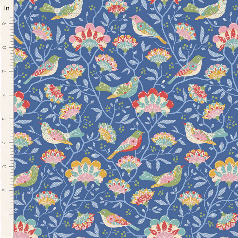 Tilda Stoffpaket "Jubilee" Blue  5 verschiedene Designs  2 Paketgrößen  100%Baumwolle