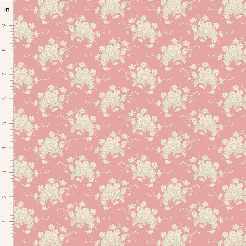 Tilda Stoffpaket "Sunday Brunch" Pink/Ginger - 5 verschiedene Designs  100%Baumwolle