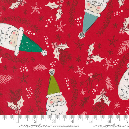 "Cozy Wonderland"  in Teal von Stephanie Slewinski  - Weihnachtsstoffe - 6 verschiedene Designs - 100%Baumwolle