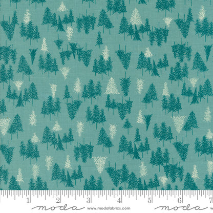 "Cozy Wonderland"  in Teal von Stephanie Slewinski  - Weihnachtsstoffe - 6 verschiedene Designs - 100%Baumwolle