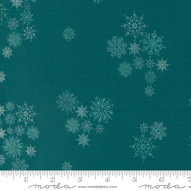 "Cozy Wonderland"  in Teal von Stephanie Slewinski  - Weihnachtsstoffe - 6 verschiedene Designs - 100%Baumwolle