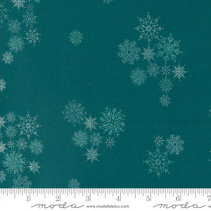 "Cozy Wonderland"  in Teal von Stephanie Slewinski  - Weihnachtsstoffe - 6 verschiedene Designs - 100%Baumwolle